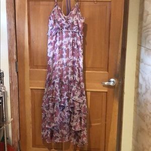 High low spring summer dress. Floral